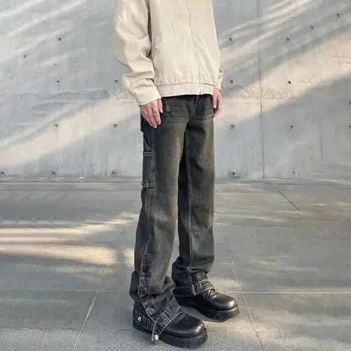 Japanese Brand Y2k Flared Trousers Vintage Multi-pocket High Street Denim Size US 32 / EU 48 - 4 Thumbnail