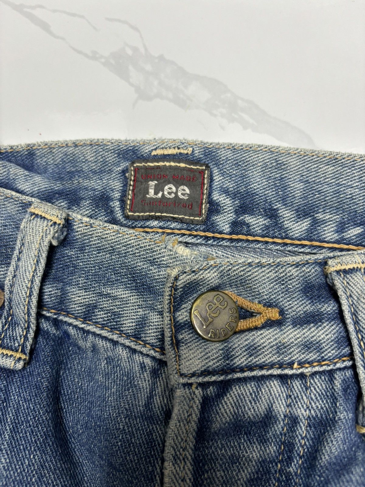 If Six Was Nine 🔥Vintage 80s Lee Riders Union Made Selvedge Jeans Size US 29 - 8 Thumbnail
