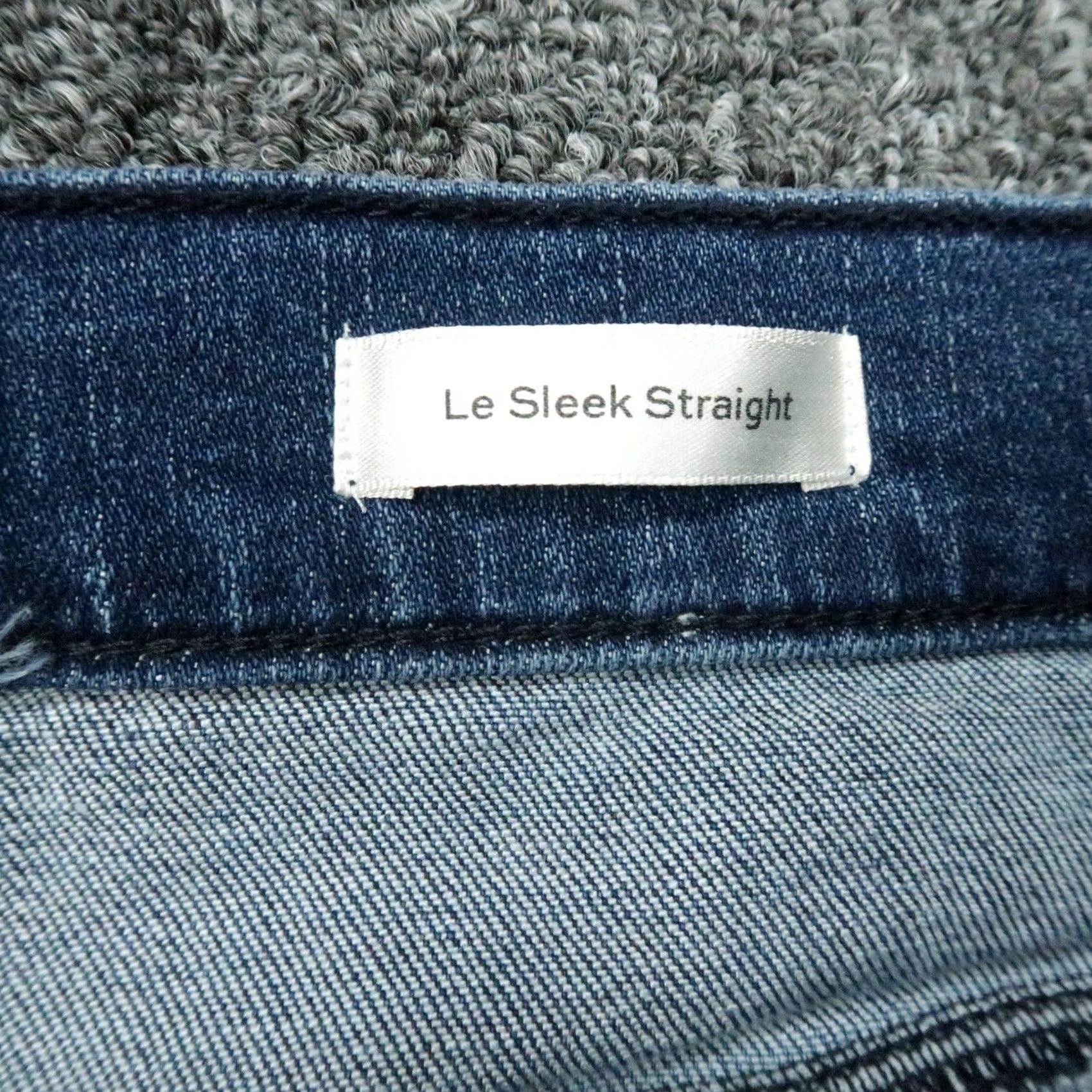 Frame VINTAGE FRAME Jeans Womens 34x28 Blue Le Sleek Straight High Rise Leg Stretch NWT Size 24" / US 00 / IT 34 - 5 Thumbnail