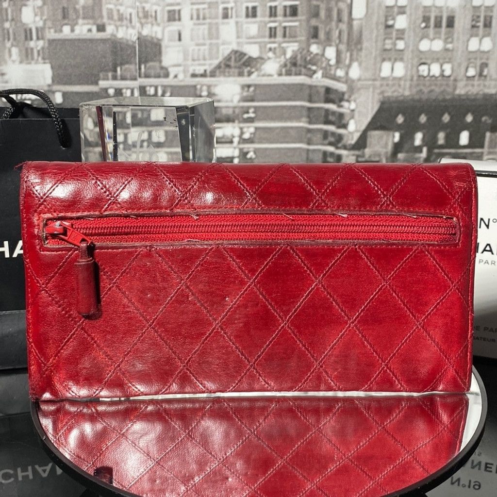 Chanel Authentic CHANEL CC Quilted Leather Purse Wallet Size ONE SIZE - 4 Thumbnail