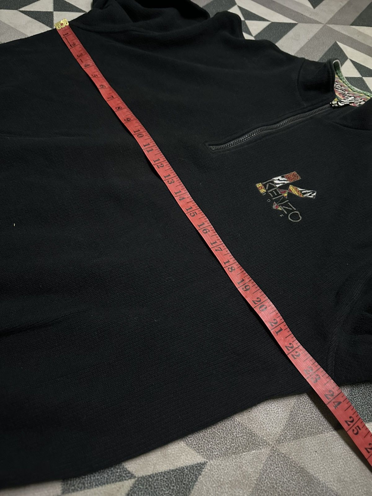 Kenzo Vintage Kenzo half zipper sweatshirt Size US L / EU 52-54 / 3 - 8 Thumbnail
