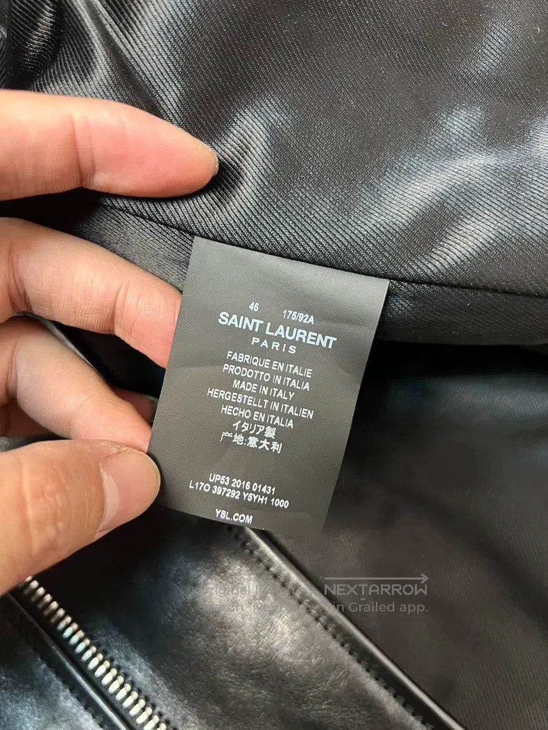 Saint Laurent Paris Saint Laurent Paris Motorcycle Leather Jacket Size US S / EU 44-46 / 1 - 5 Thumbnail