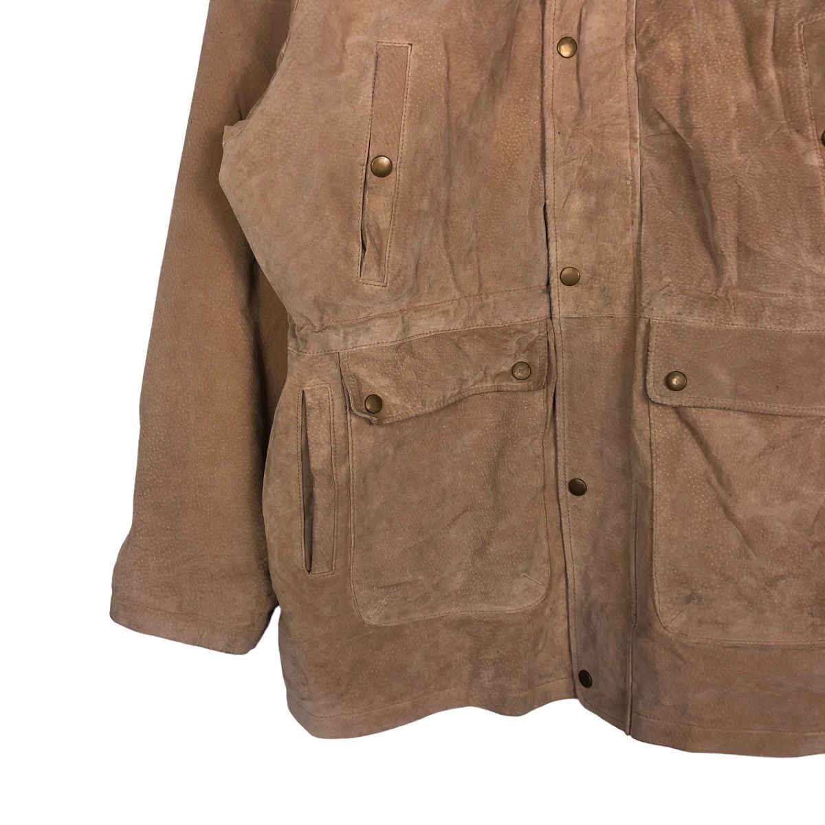 Japanese Brand 🔥Vintage Leather Jacket Biker Fiona Macphail Cargo Pockets Size US L / EU 52-54 / 3 - 4 Thumbnail