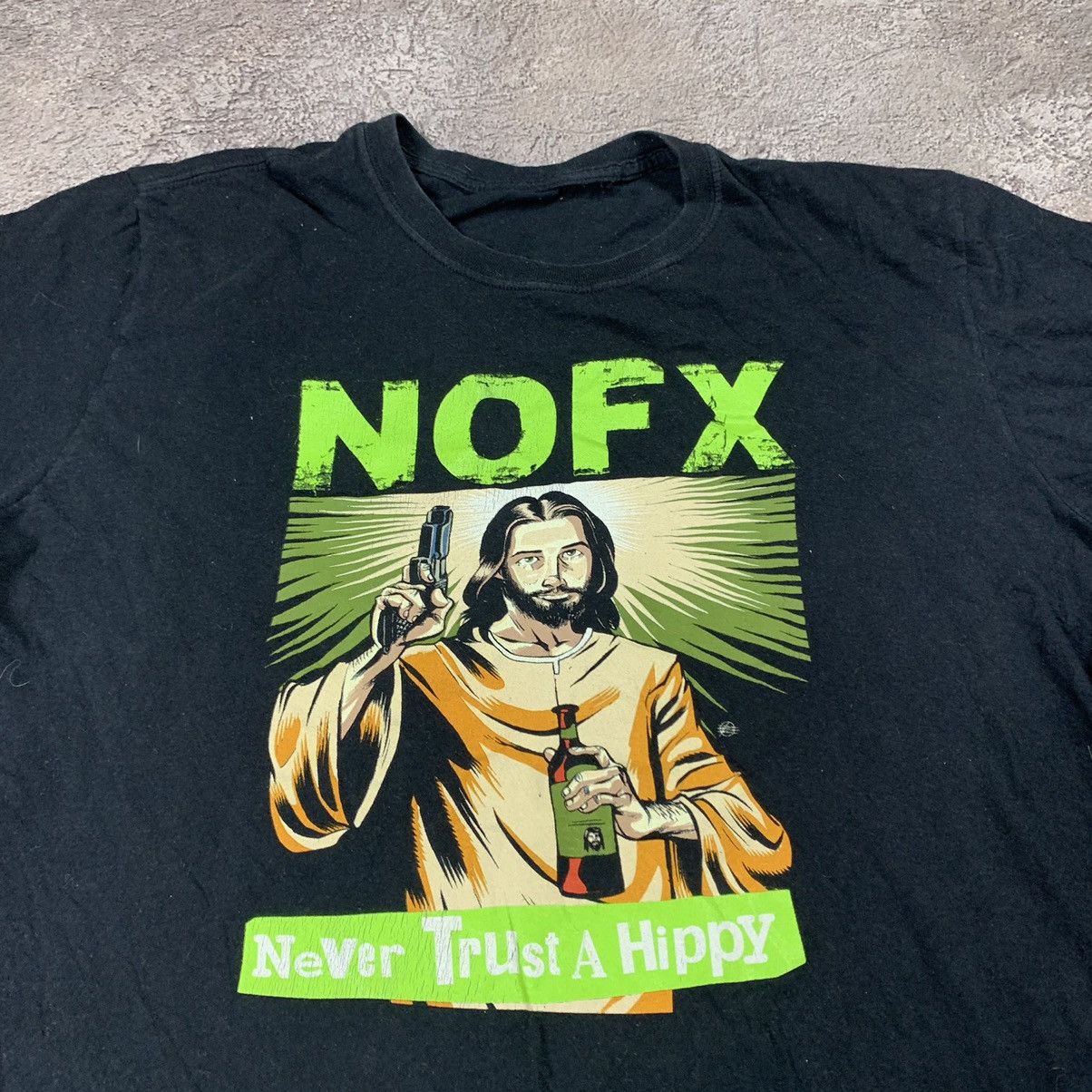 Vintage Vintage Y2K NOFX Graphic Tee Punk Band Streetwear Black M Size US M / EU 48-50 / 2 - 4 Thumbnail