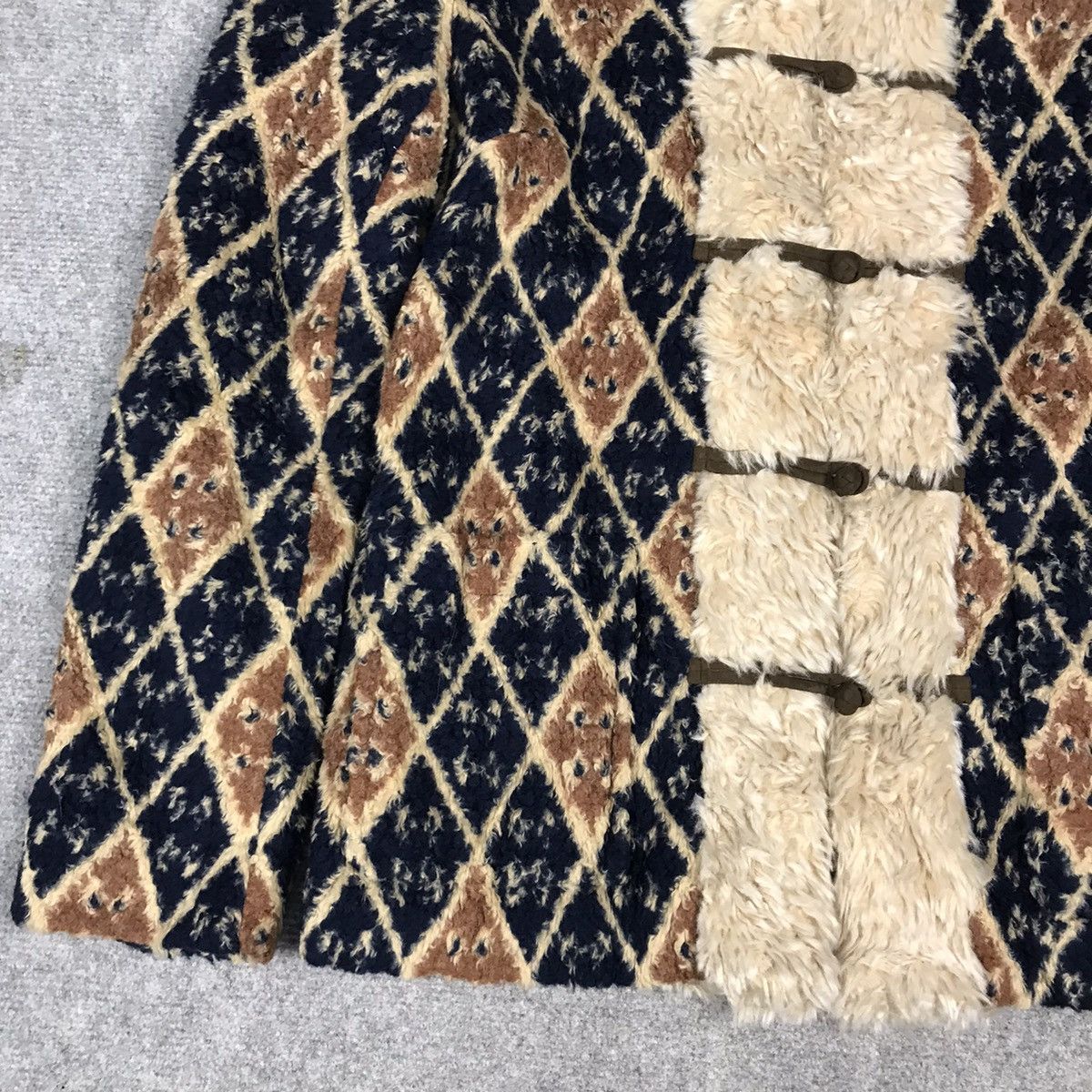 Japanese Brand × Michel Klein MICHEL KLEIN PARIS JAPAN NAVAJO SHERPA STYLE WOMAN JACKET Size XS / US 0-2 / IT 36-38 - 3 Thumbnail