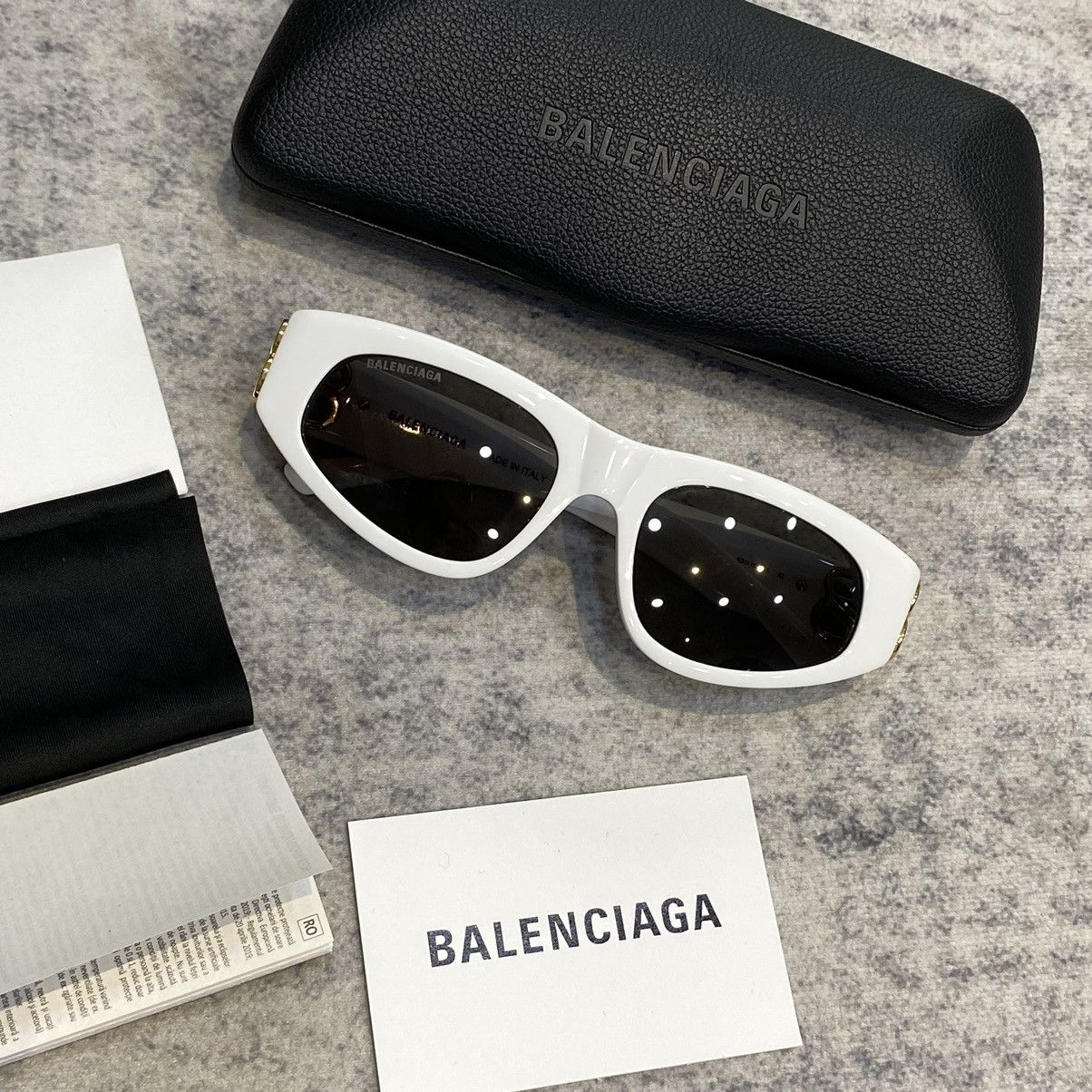 Balenciaga BALENCIAGA Dynasty D-Frame Sunglasses WHITE Size ONE SIZE - 3 Thumbnail
