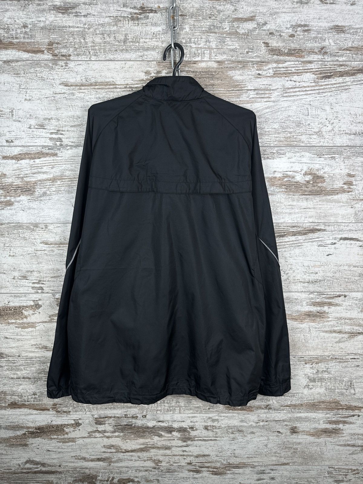 Nike Mens Vintage Nike track jacket black swoosh y2k drill rare Size US XL / EU 56 / 4 - 14 Thumbnail