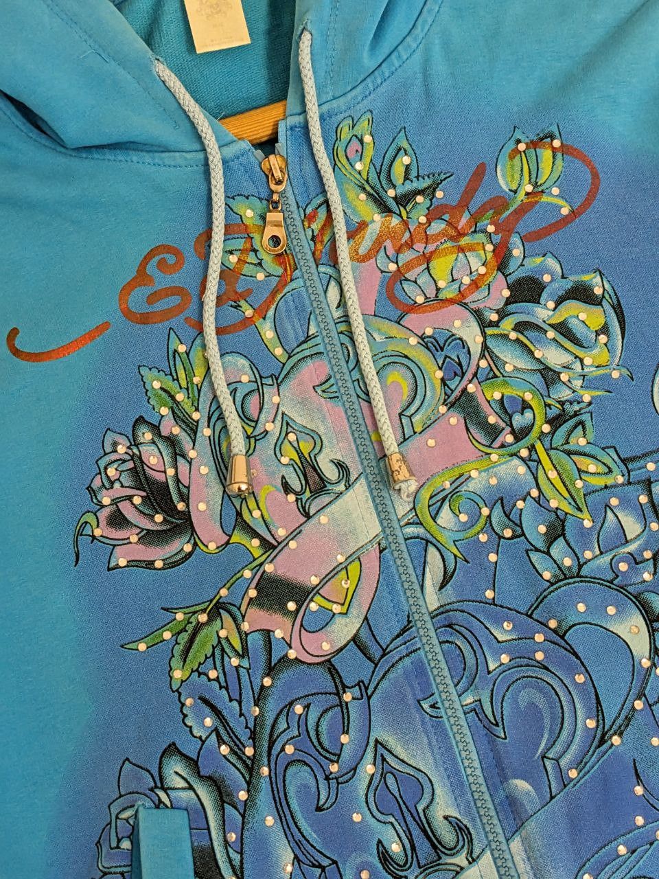 Christian Audigier × Ed Hardy × Vintage Vintage Ed Hardy x Christian Audigier Hoodie Size M / US 6-8 / IT 42-44 - 4 Thumbnail