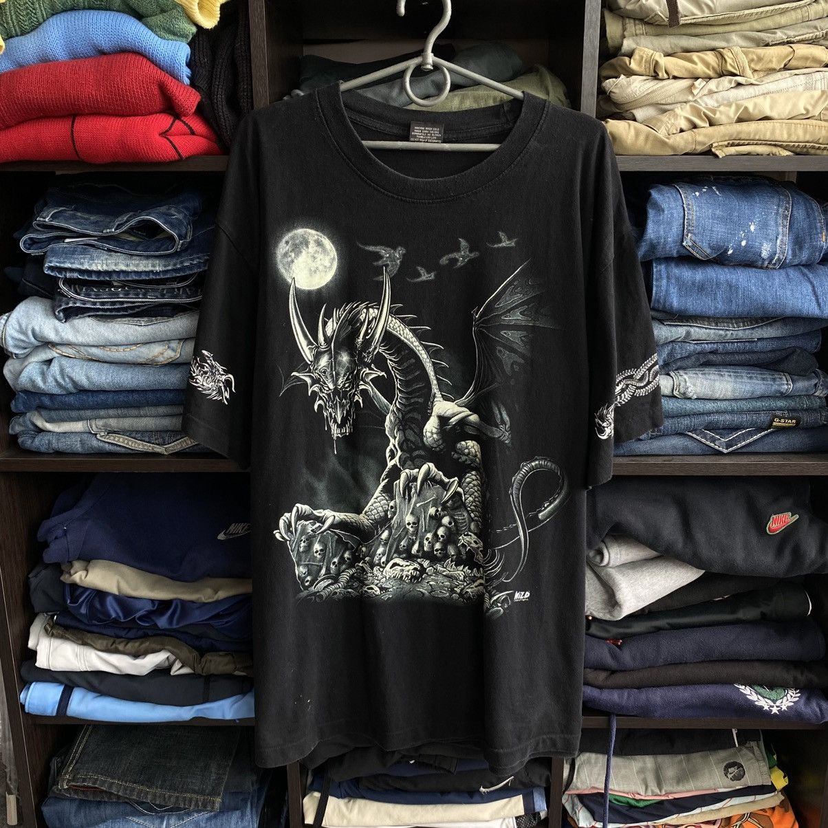 Band Tees Vintage Dragon Overprinted 90’s Single stitch usa tee Size US XL / EU 56 / 4 - 1 Thumbnail