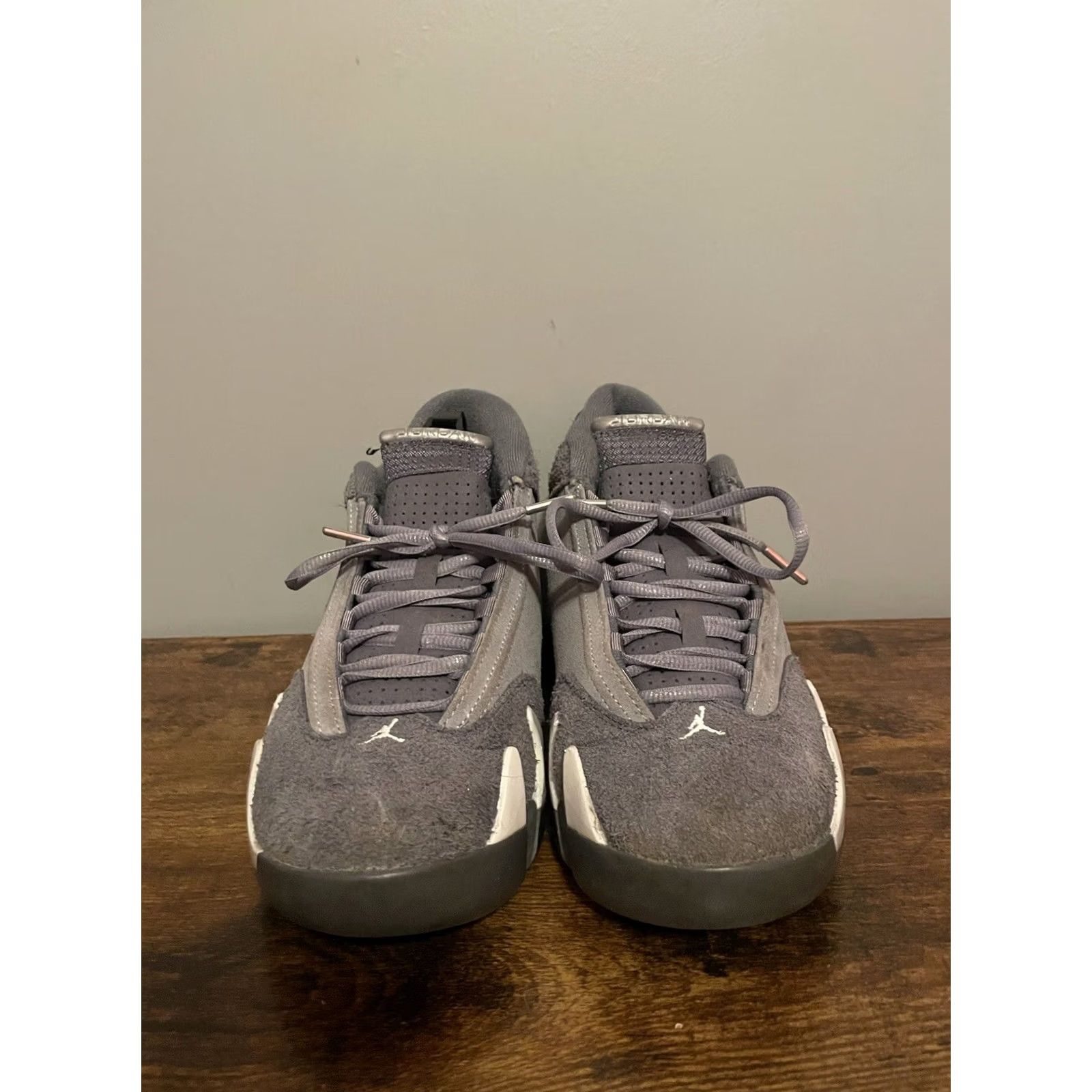 Jordan Brand Nike Air Jordan 14 Retro Flint Grey Sneakers Mens Size 8.5 US Gray Suede 2024 Release Athletic Shoes Sneaker Size US 8 / EU 41 - 2 Thumbnail