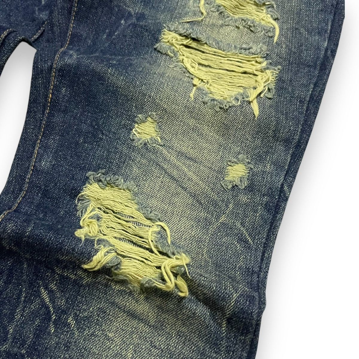 20471120 ORIGINAL FLARE JAPANESBRAND PENDORA DISSTRESED DENIM (з0x40) Size US 30 / EU 46 - 3 Thumbnail