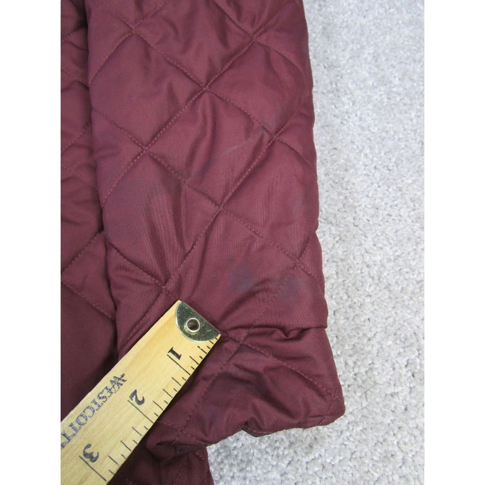 Vintage Columbia Jacket Womens XS Burgundy Quilted Insulated Long Sleeve Zip Diamond Crest Crest? Size XS / US 0-2 / IT 36-38 - 7 Thumbnail