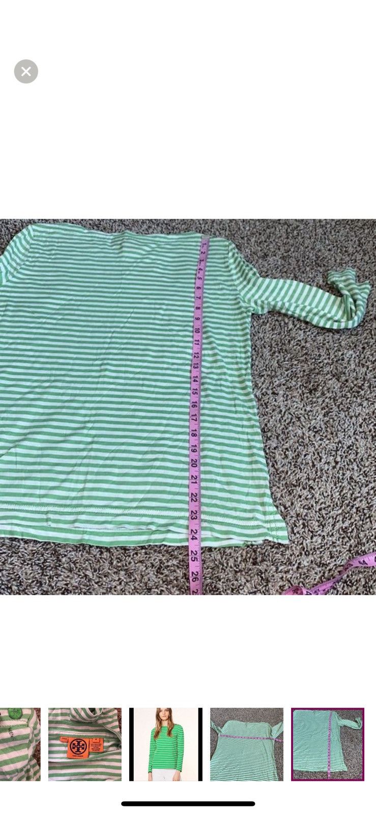 Tory Burch Tory Burch medium striped long sleeve tee Size M / US 6-8 / IT 42-44 - 6 Thumbnail