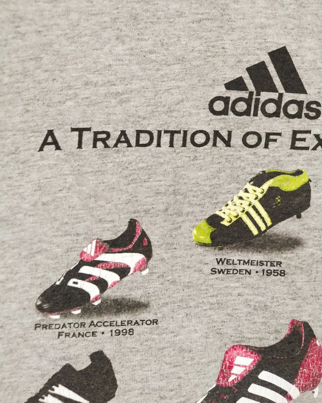 Adidas Vintage Adidas FIFA World Cup 2002 Shoes Art Tees Size US L / EU 52-54 / 3 - 4 Thumbnail
