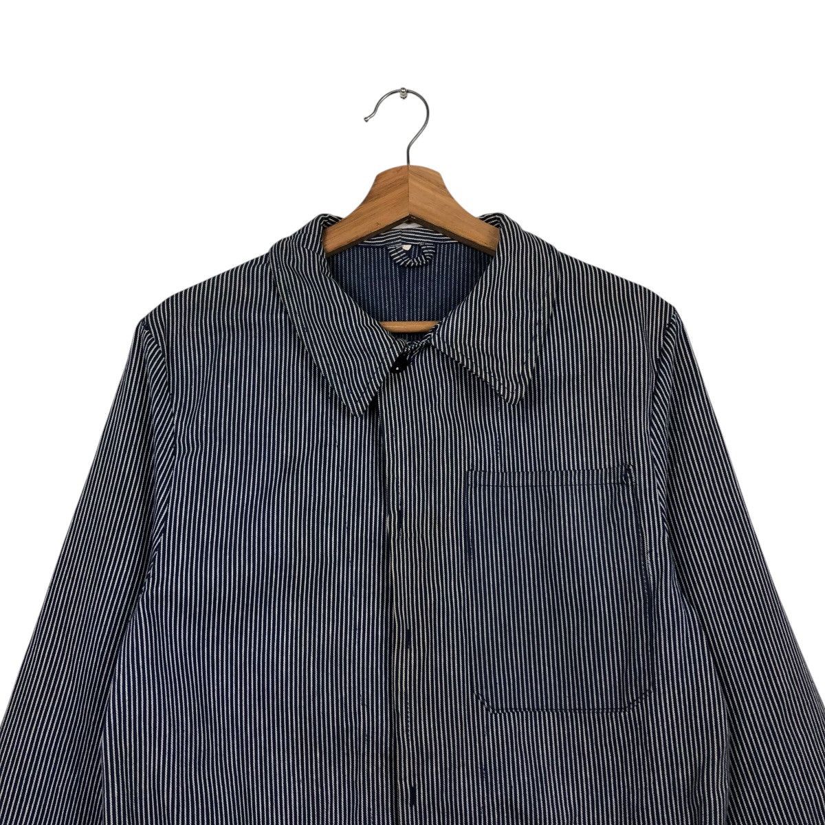 45rpm 📌Vintage Hickory Chore Worker Button Jacket Size US M / EU 48-50 / 2 - 4 Thumbnail