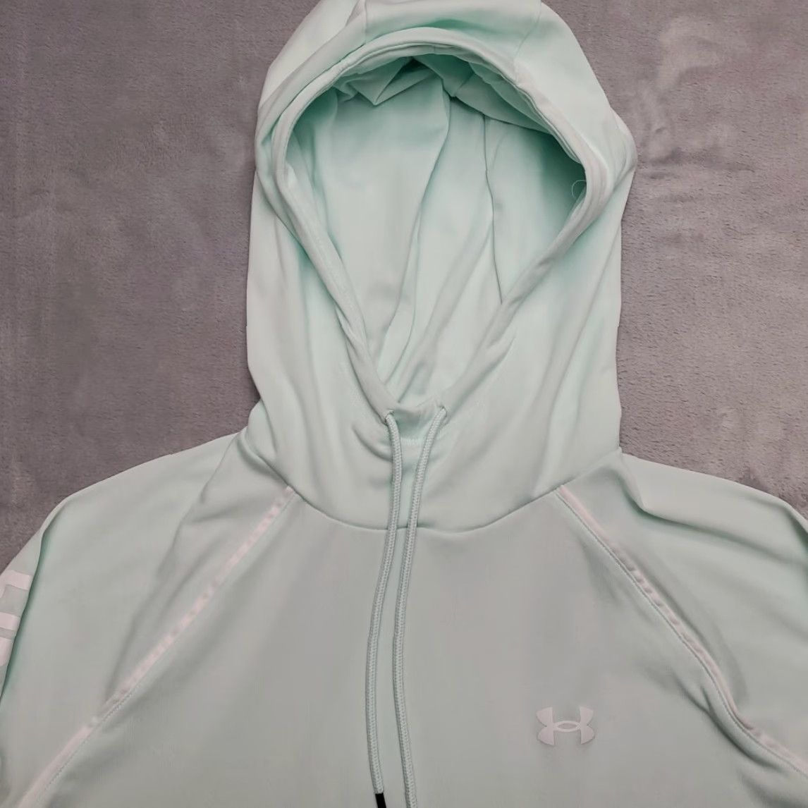 Under Armour Under Armour Hoodie Womens Small Green Performance StretchHooded Pullover Casual Size S / US 4 / IT 40 - 3 Thumbnail