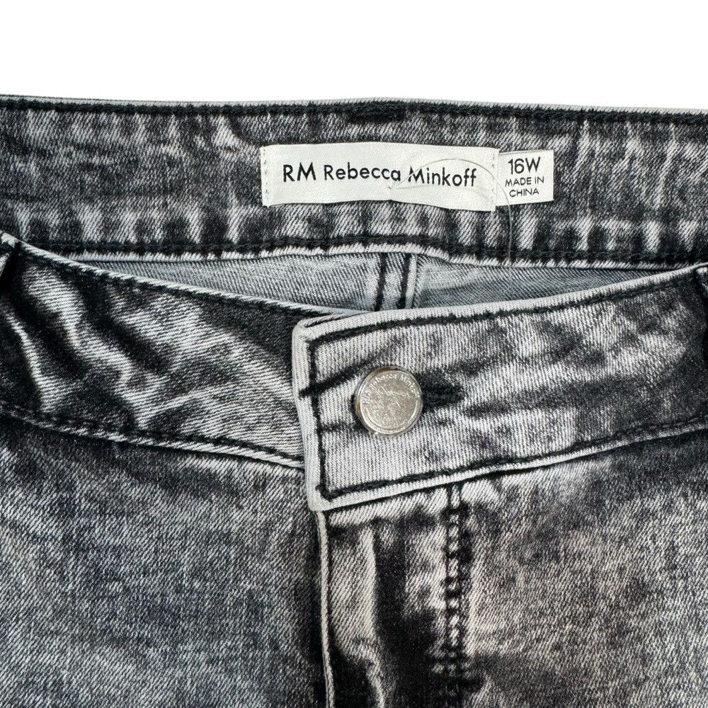 Rebecca Minkoff New Rebecca Minkoff Grey Studded Pockets High Waist Straigh Size 38" / US 16 / IT 52 - 6 Thumbnail