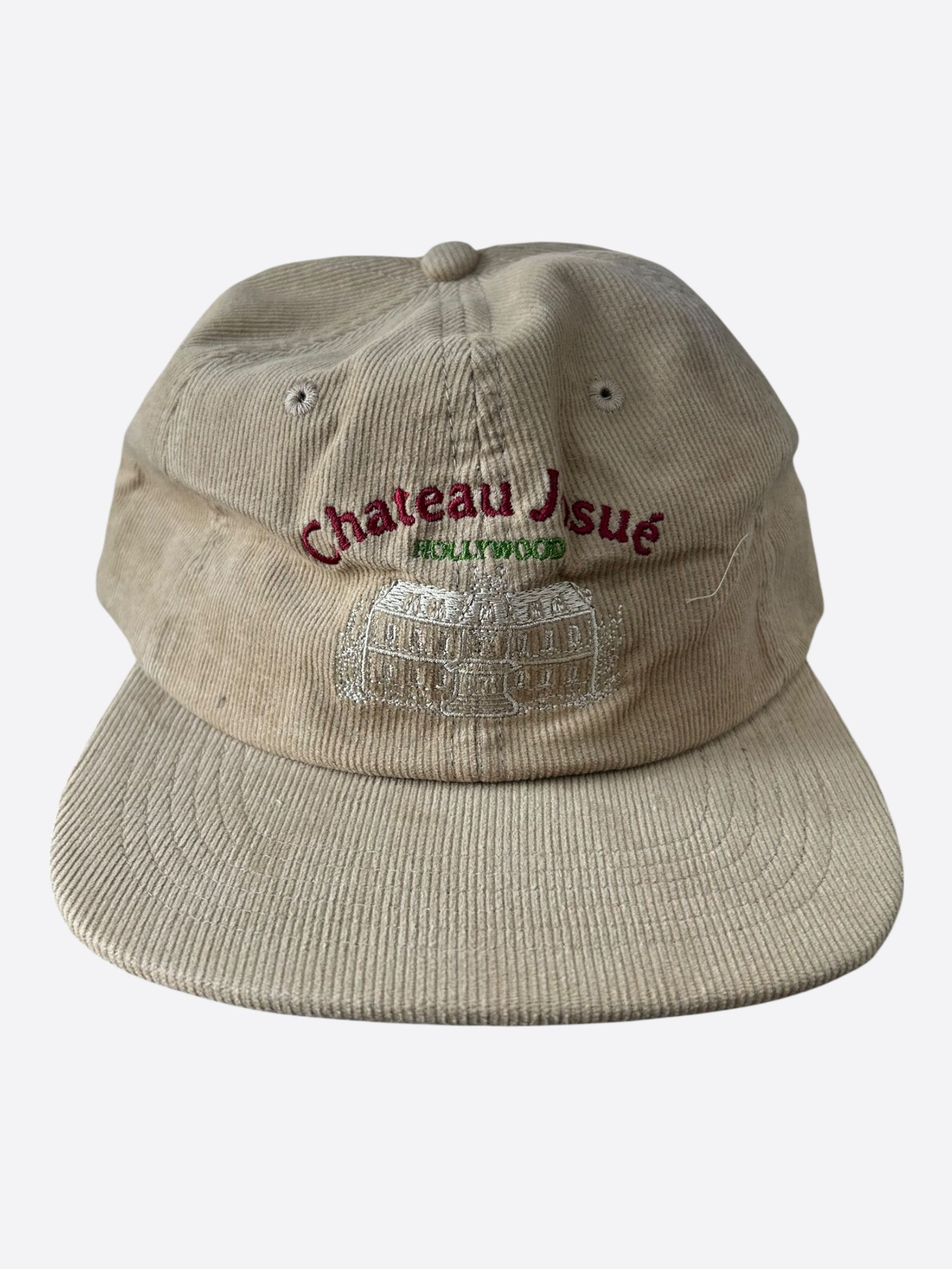 Gallery Dept. Beige & Multicolor Chateau Josue Embroidered Corduroy Hat Size ONE SIZE - 1 Thumbnail