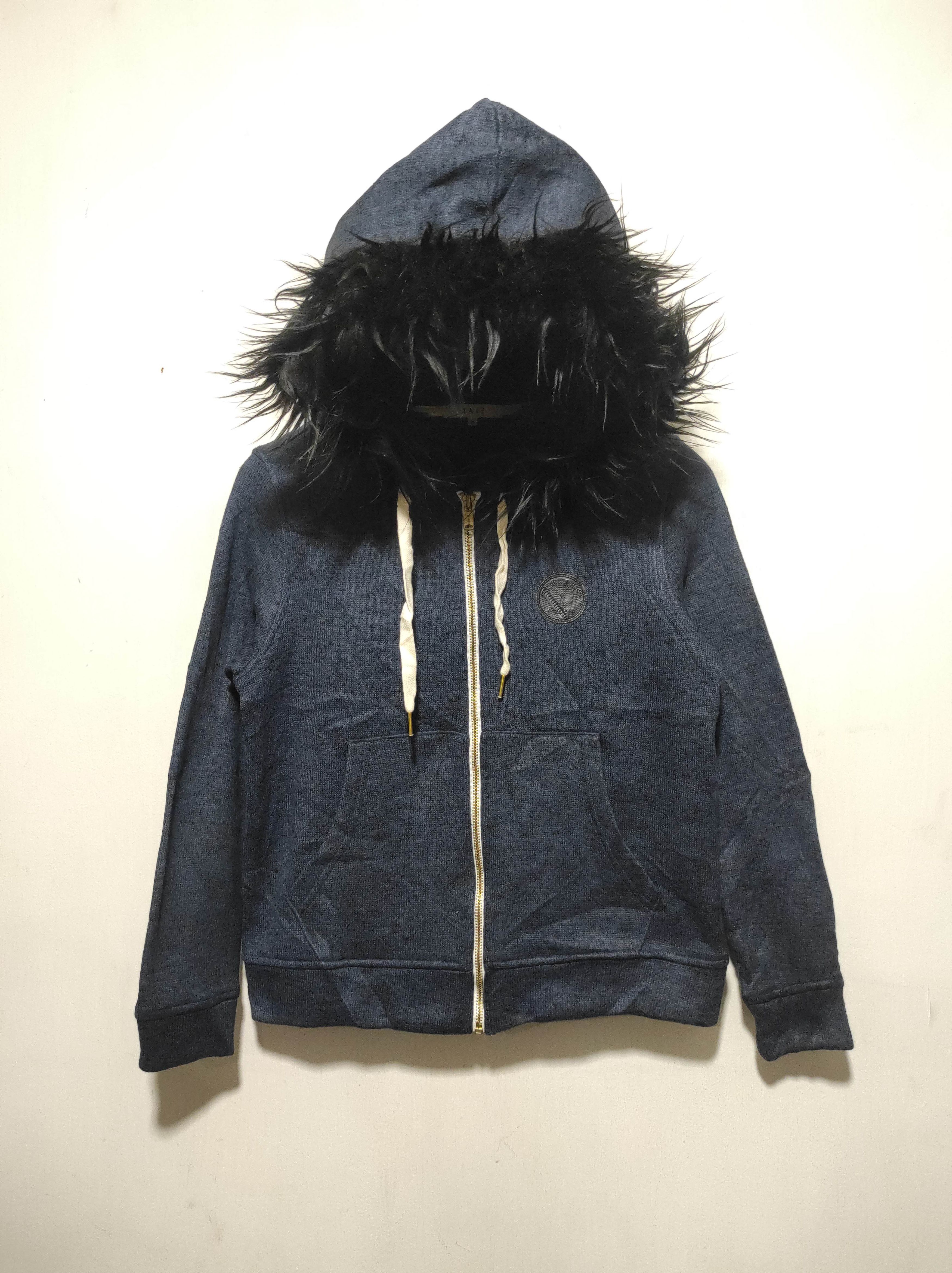 Japanese Brand TATE Zip Fur Hoodie LGB IfSixWasNine style Size US S / EU 44-46 / 1 - 2 Thumbnail