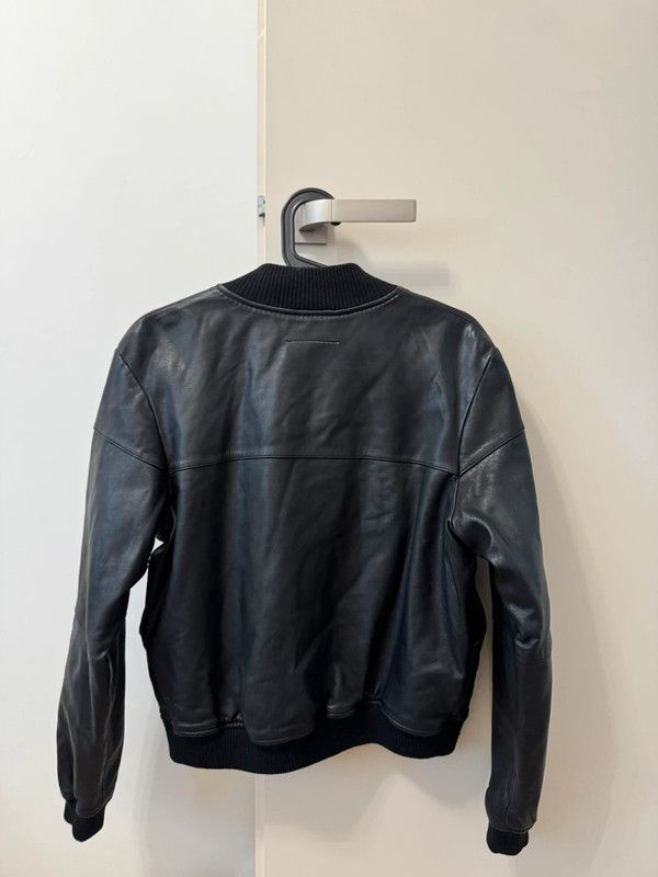 Maison Margiela × Vintage Vintage MM6 Maison Margiela Leather Bomber Black Jacket S Size S / US 4 / IT 40 - 2 Thumbnail