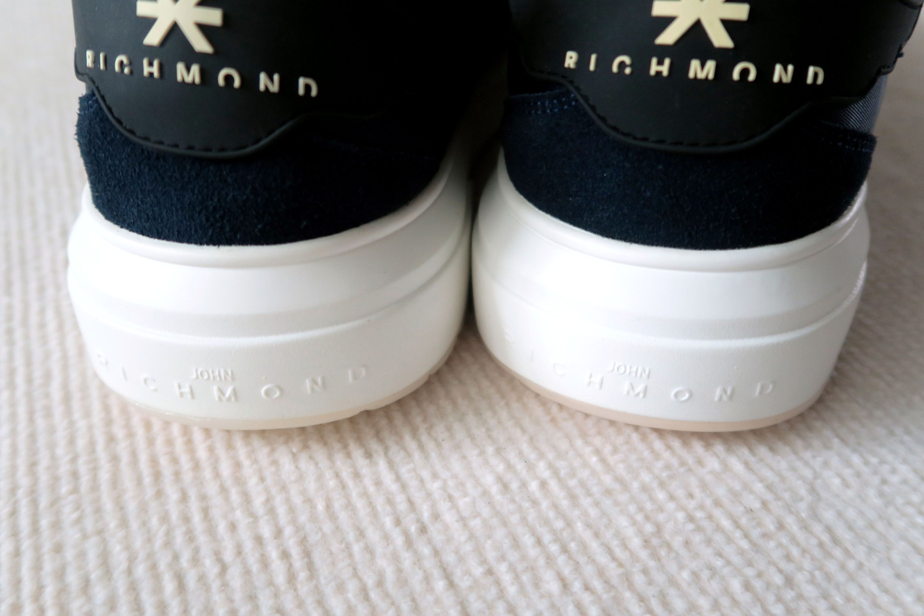 John Richmond John Richmond Navy Contrast Logo Sneakers Size US 12 / EU 45 - 7 Thumbnail