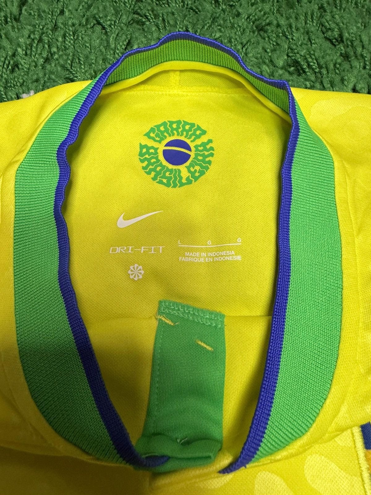 Nike Nike Brazil 2022 World Cup Home Kit Soccer Jersey Large Size US L / EU 52-54 / 3 - 3 Thumbnail