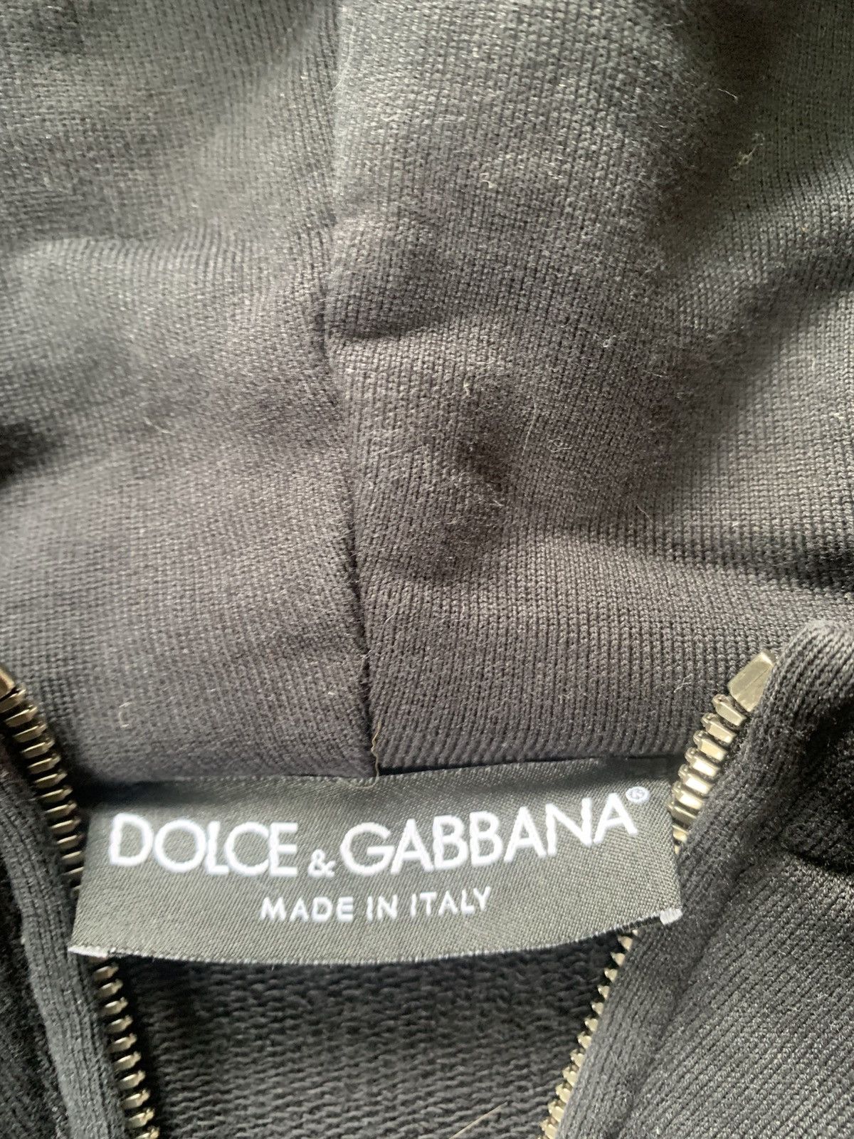 Dolce & Gabbana black hoodie full zip black crown Size US M / EU 48-50 / 2 - 14 Thumbnail