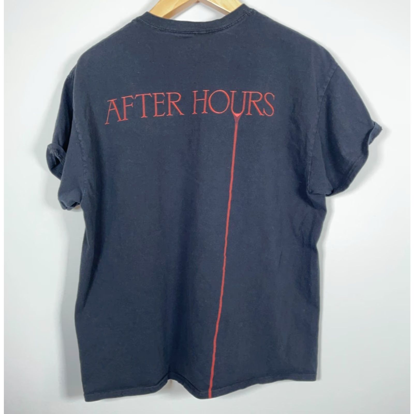 Vintage VINTAGE XO The Weeknd After Hours Tour T-Shirt Adult Large Black Graphic Print Official Mens Size US L / EU 52-54 / 3 - 2 Thumbnail