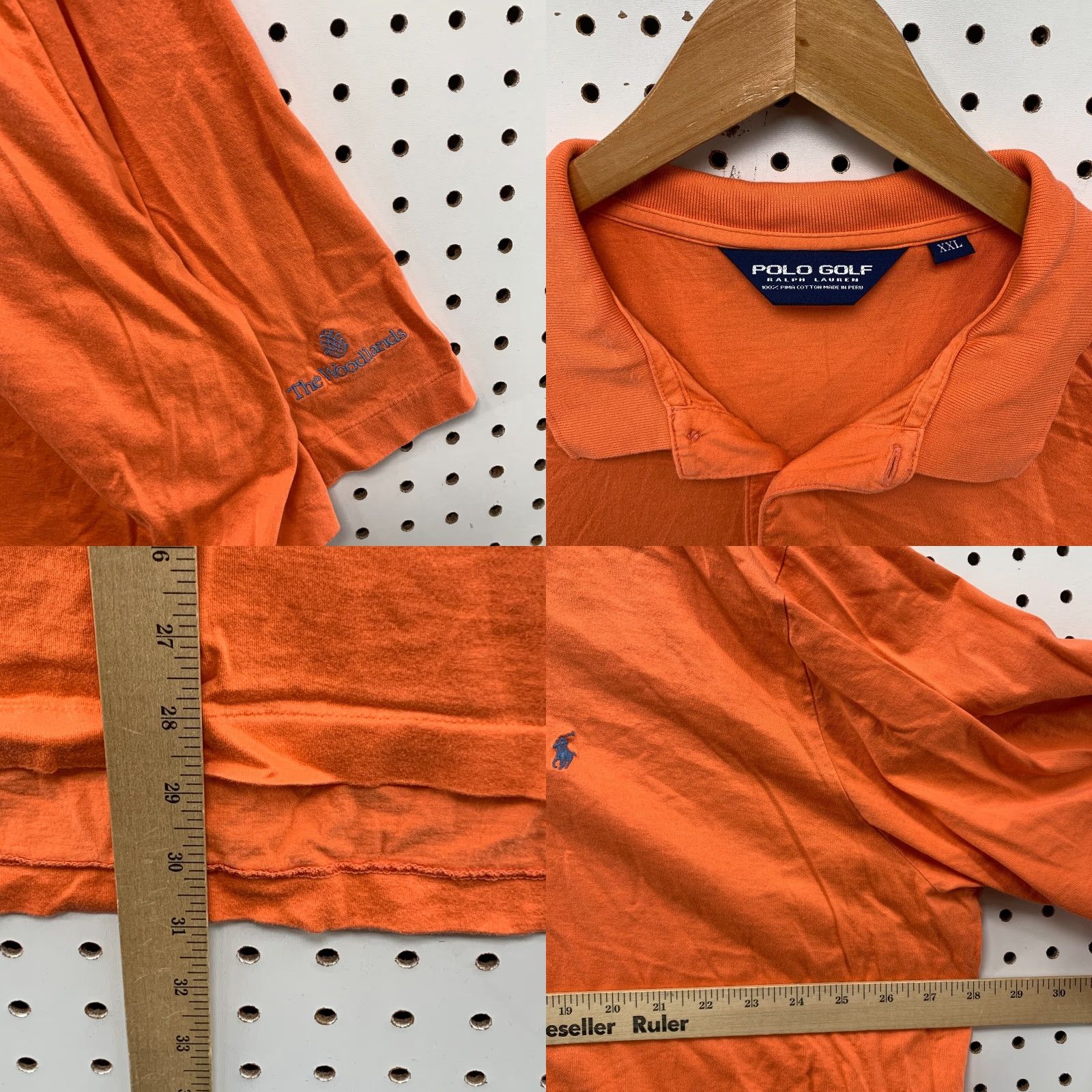 Ralph Lauren Polo Golf Ralph Lauren Collared Shirt Mens 2XL Orange Green Pony 28x31 WOODLANDS Size US XXL / EU 58 / 5 - 8 Thumbnail