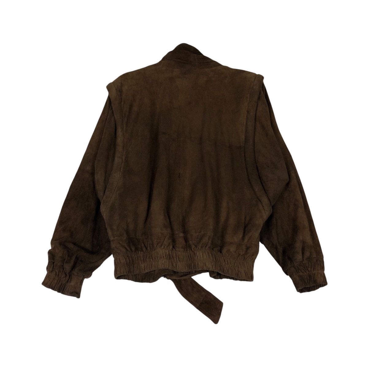 Genuine Leather 📌Vintage Fly Bomber Jacket Leather Danna Issey Miyake Size US M / EU 48-50 / 2 - 11 Thumbnail