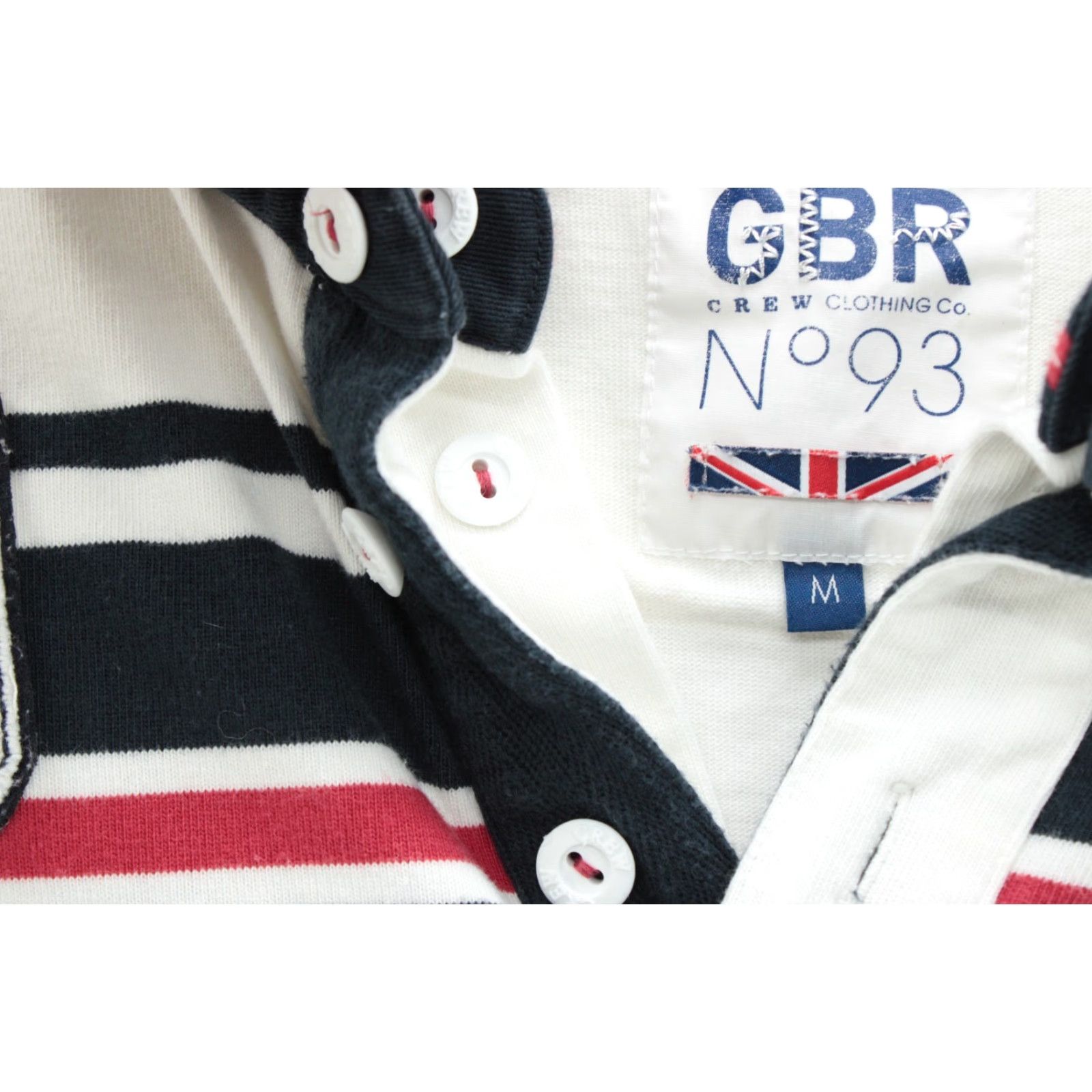 Vintage VINTAGE Crew Clothing Rugby Shirt Mens M White Blue Stripe Long Sleeve Shirt Size US M / EU 48-50 / 2 - 3 Thumbnail