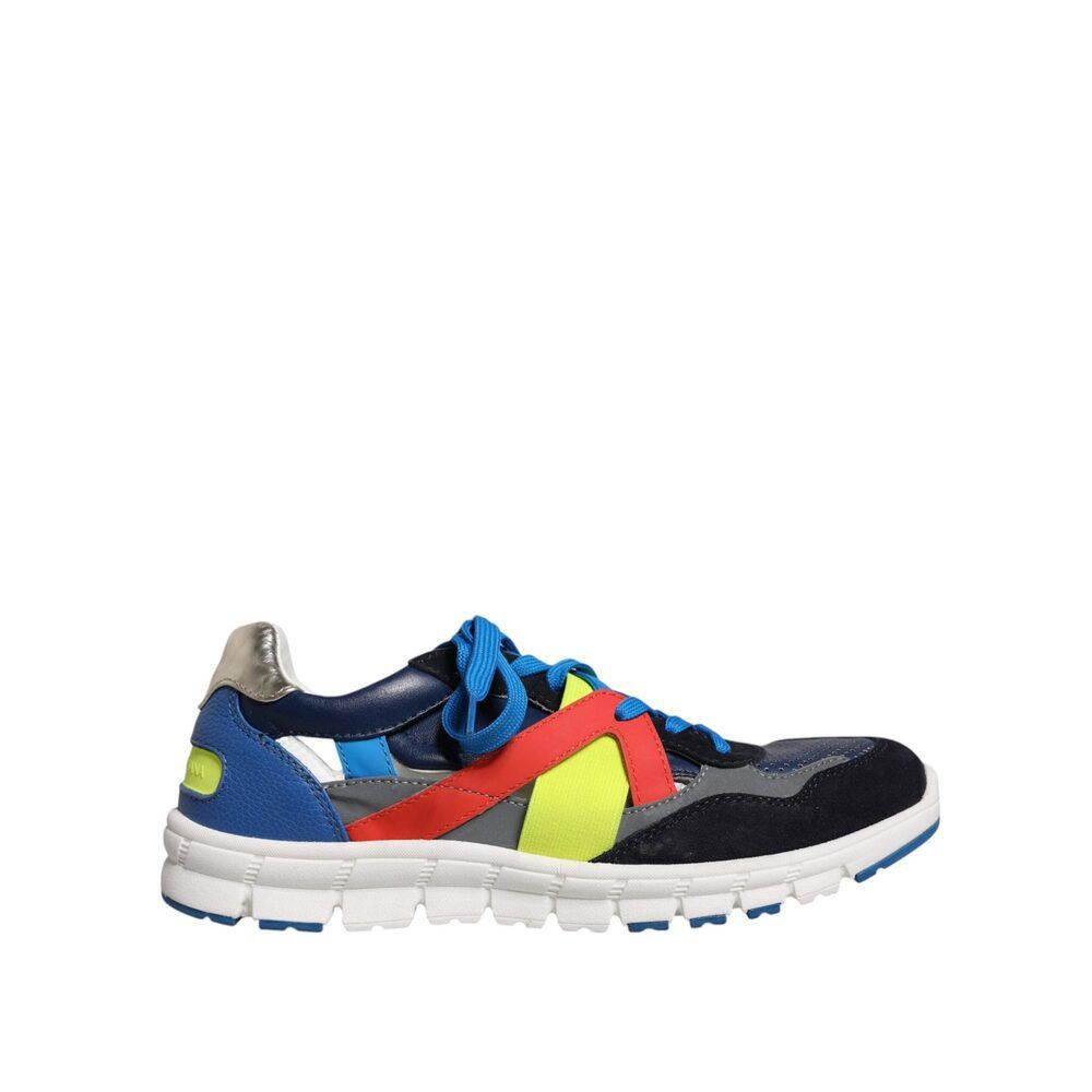 Dolce & Gabbana Dolce & Gabbana Multicolor Leather Suede Low Top Sneakers Sh Size US 6 / EU 39 - 1 Thumbnail