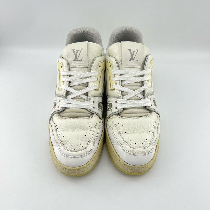 Louis Vuitton Louis Vuitton White Cement Low-Top Trainers -2508 Size US 9 / EU 42 - 2 Thumbnail