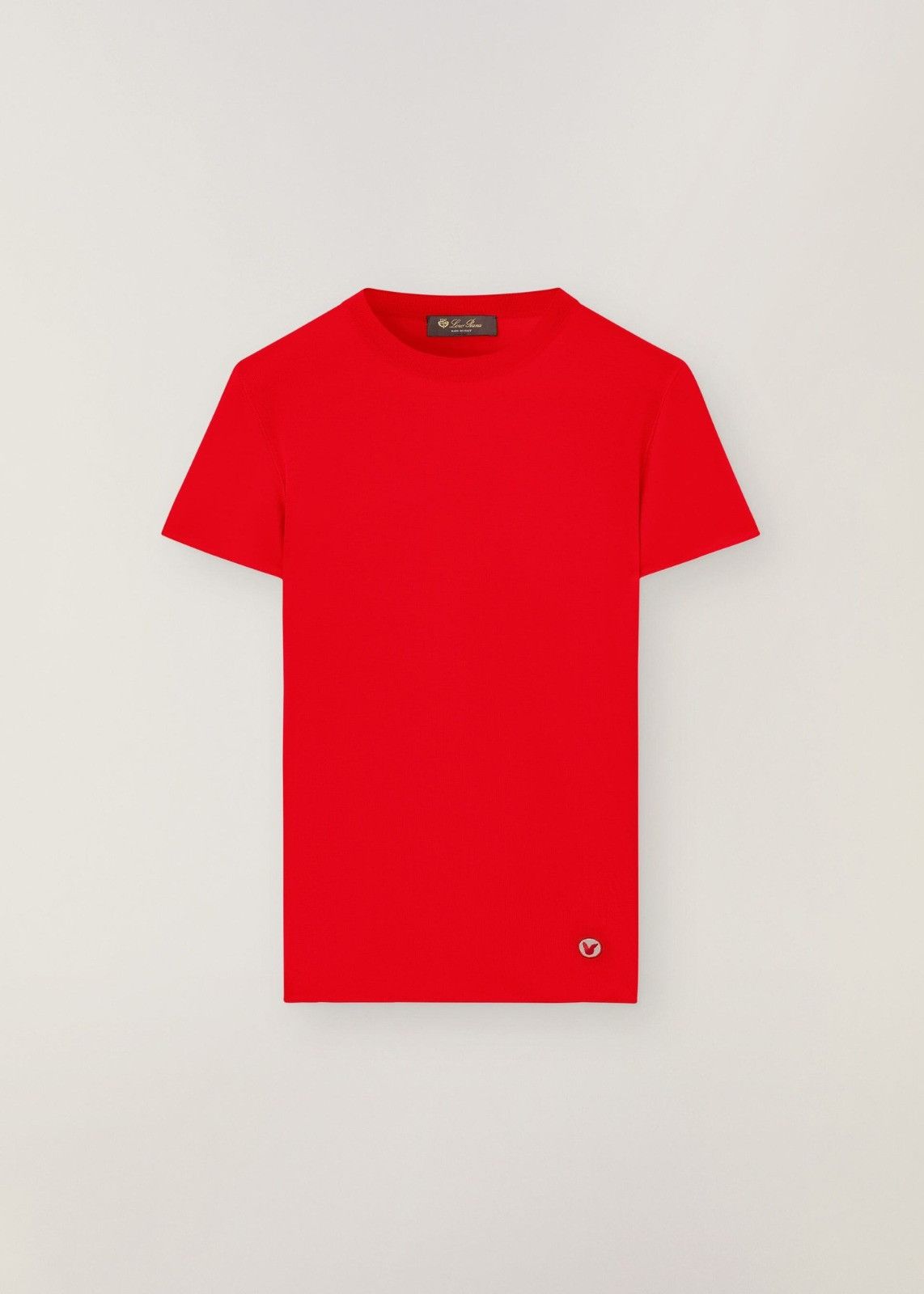 Loro Piana o1srvl11e1224 Sedona Jersey T-Shirt in Red Size L / US 10 / IT 46 - 1 Preview