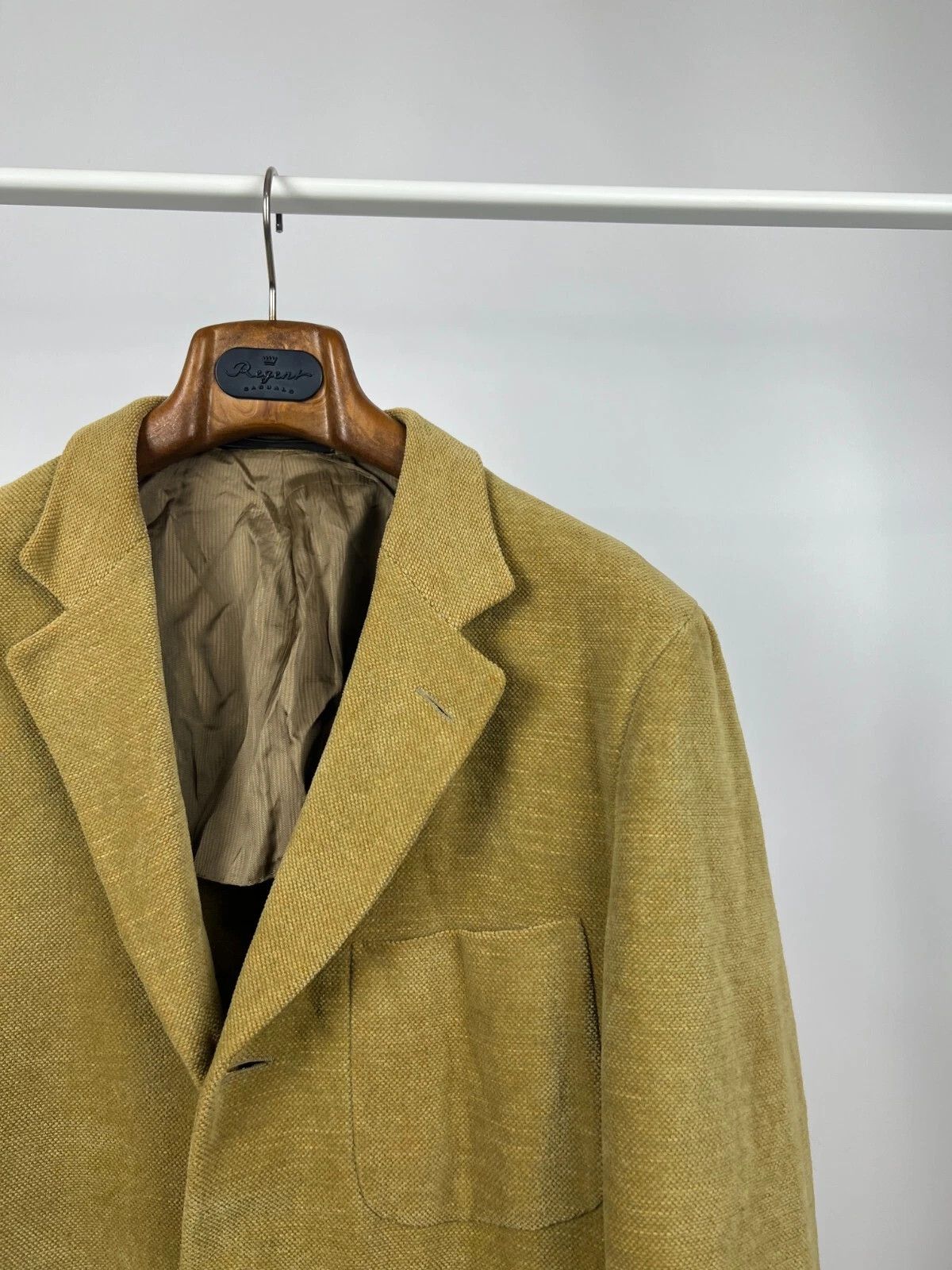 Ermenegildo Zegna Ermenegildo Zegna Soft Half-Lined Yellow Blazer Jacket Size 40R - 8 Thumbnail