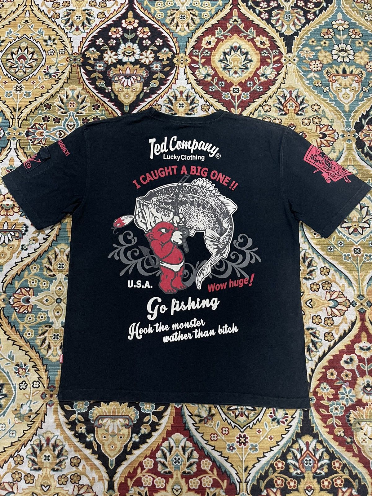Japanese Brand × Vintage Ted Company Lucky Red Devil Sukajan Big Logo Vintage Tee Size US L / EU 52-54 / 3 - 1 Thumbnail