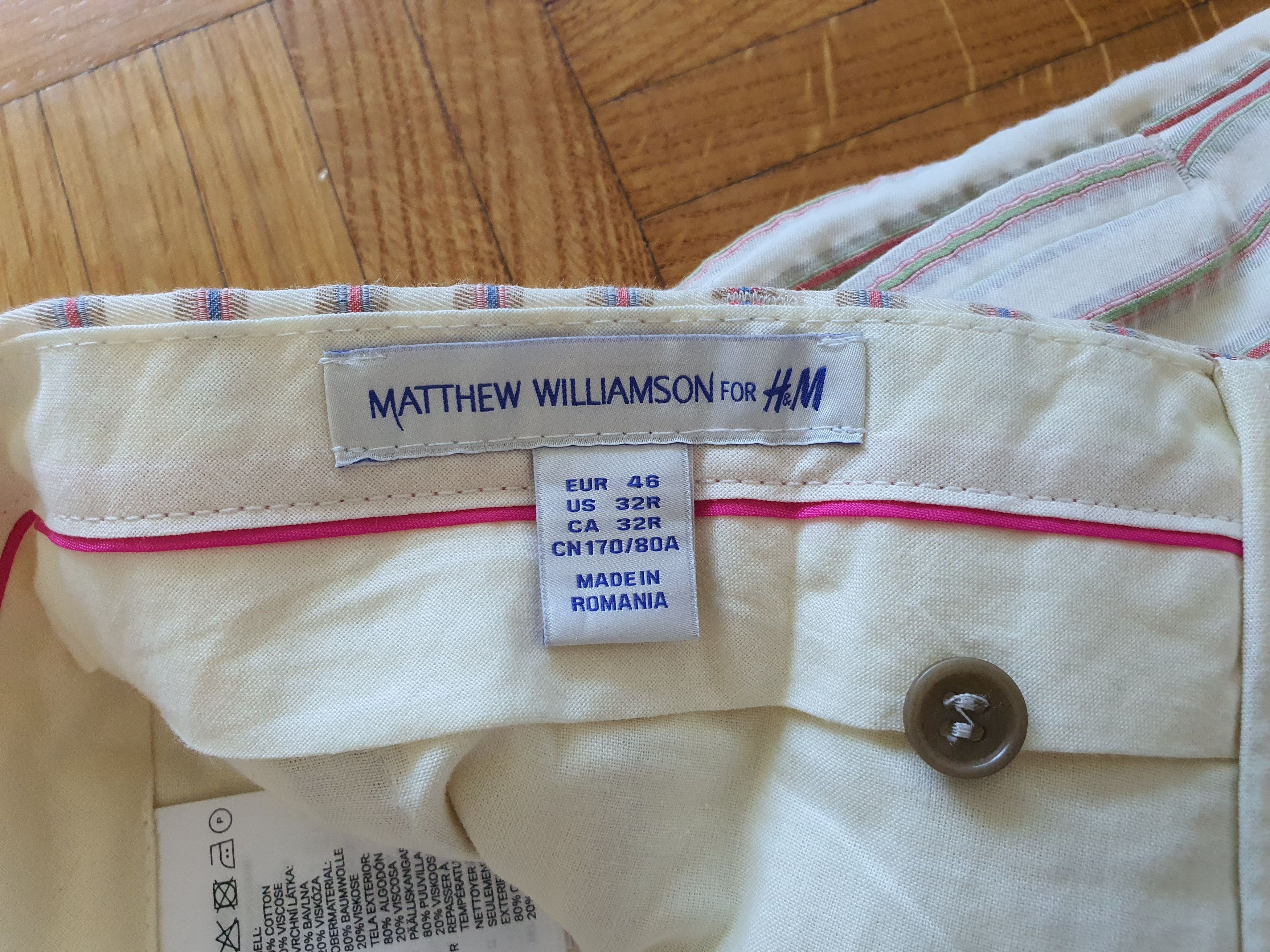 H&M Matthew Williamson H&M - S/S 2009 - Suit (Blazer + Trousers) Size 36R - 16 Thumbnail