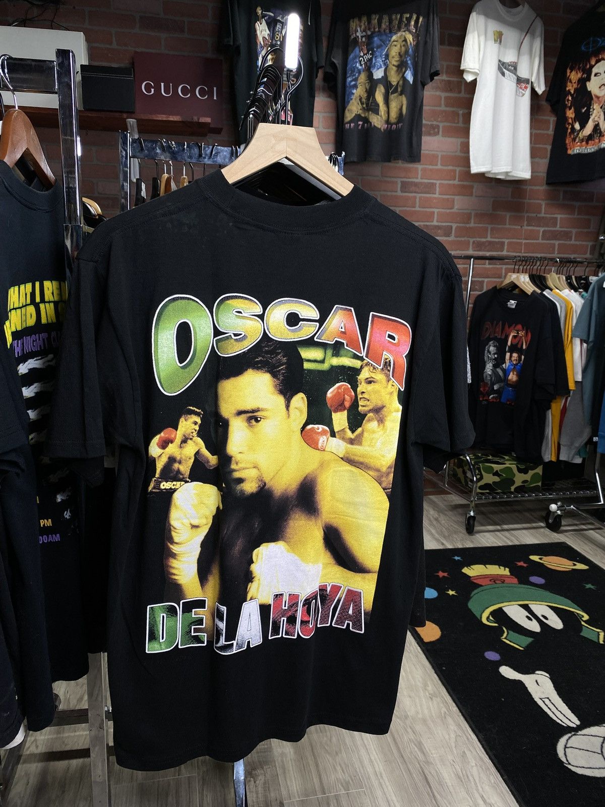 Vintage 90’s Oscar De La Hoya Rap T-Shirt Vtg Boxing Large