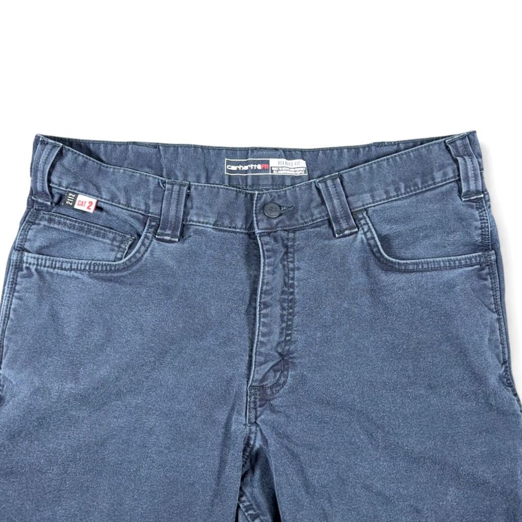 Carhartt Carhartt Pants Mens 34x31 Blue Relaxed Fit FR Utility Workwear Cargo Size US 34 / EU 50 - 3 Thumbnail