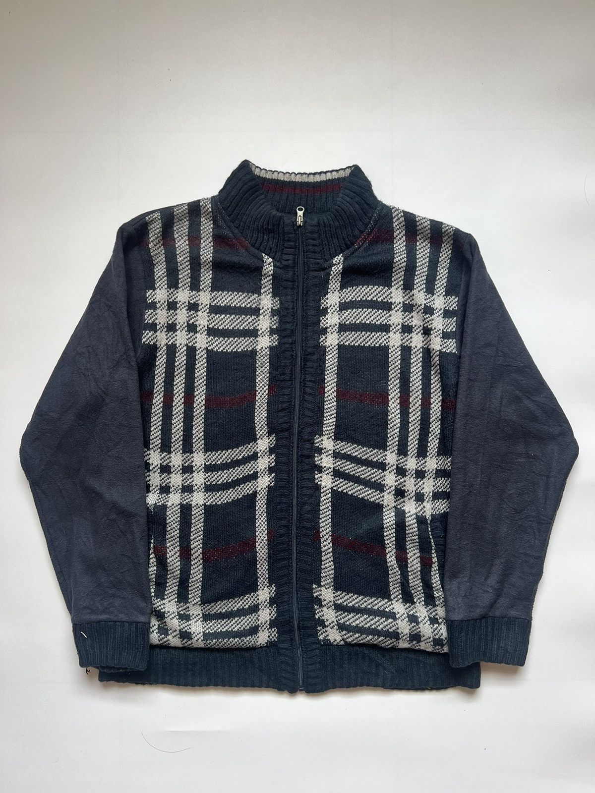 Gianni Valentino Gianni Valentino Checkered Knit Jacket Size US XL / EU 56 / 4 - 1 Thumbnail
