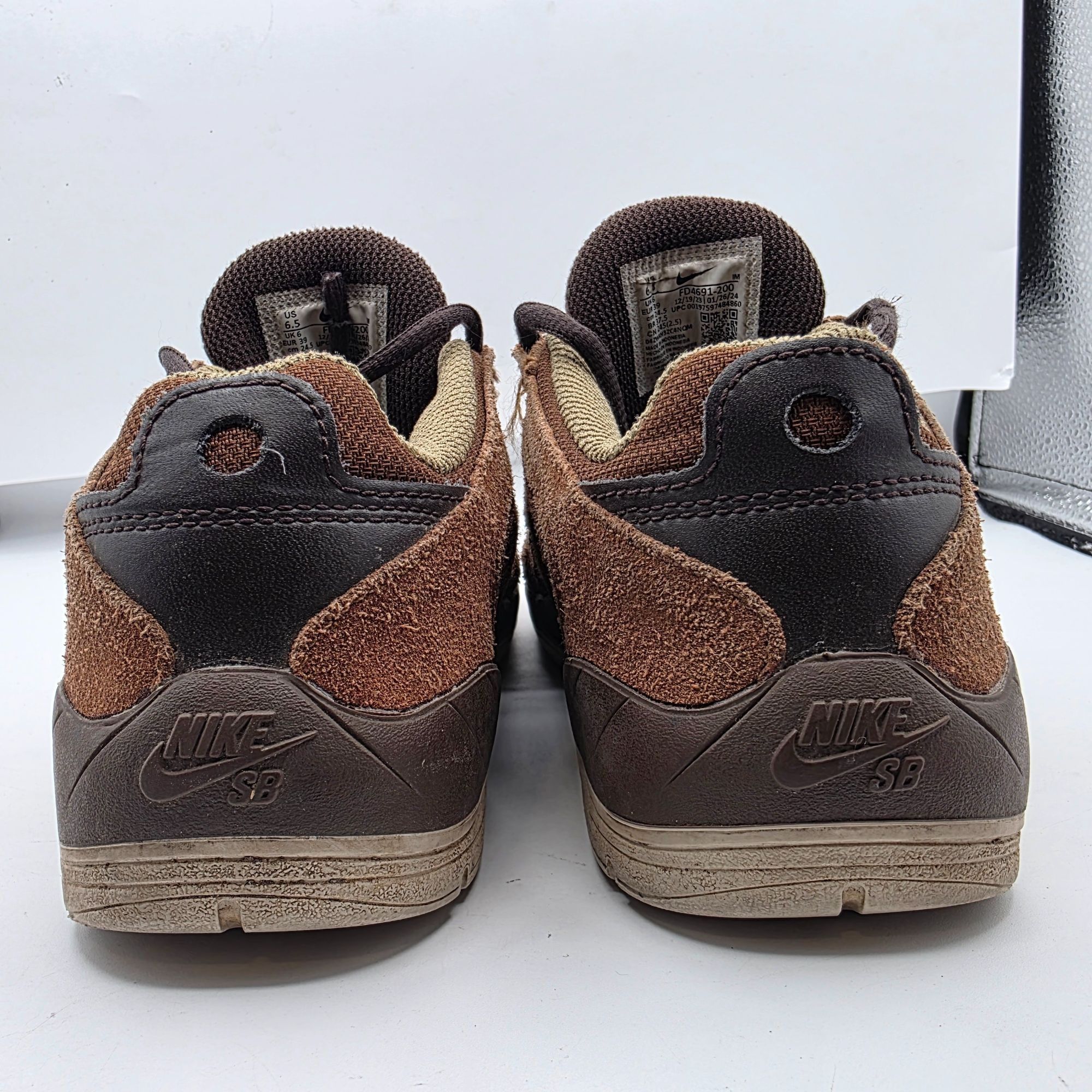 Nike Nike SB Vertebrae Brown Cacao Wow Dragon Red Mens Shoes Size Size US 6.5 / EU 39-40 - 4 Thumbnail
