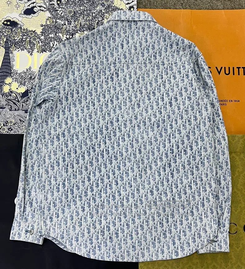 Dior Dior Blue old-fashioned shirt Size US XXS / EU 40 - 3 Thumbnail