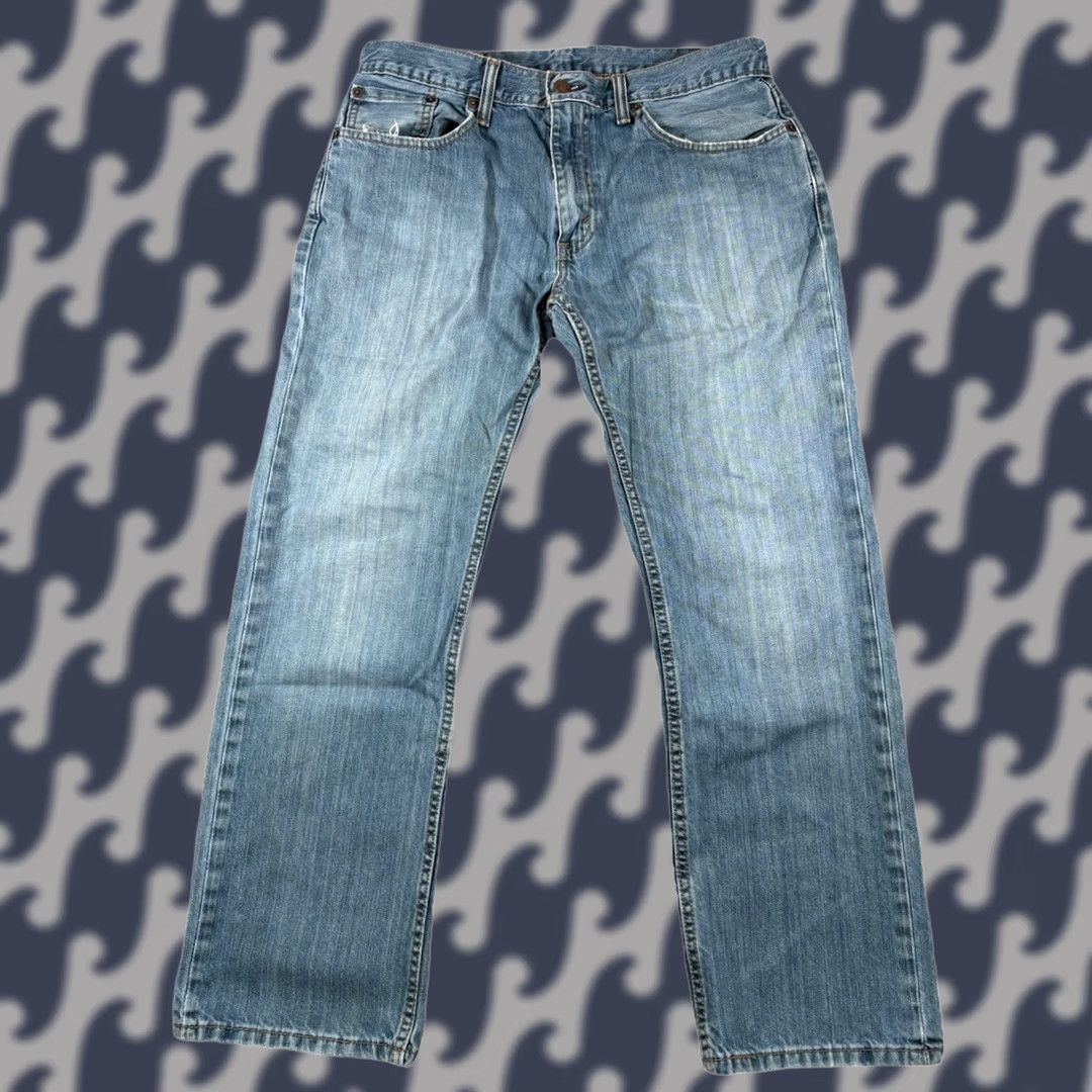 Levi's Levi's 559 Jeans Mens 33x30 Blue Straight Leg Relaxed Fit Medium Wash Distressed Size US 33 - 1 Thumbnail