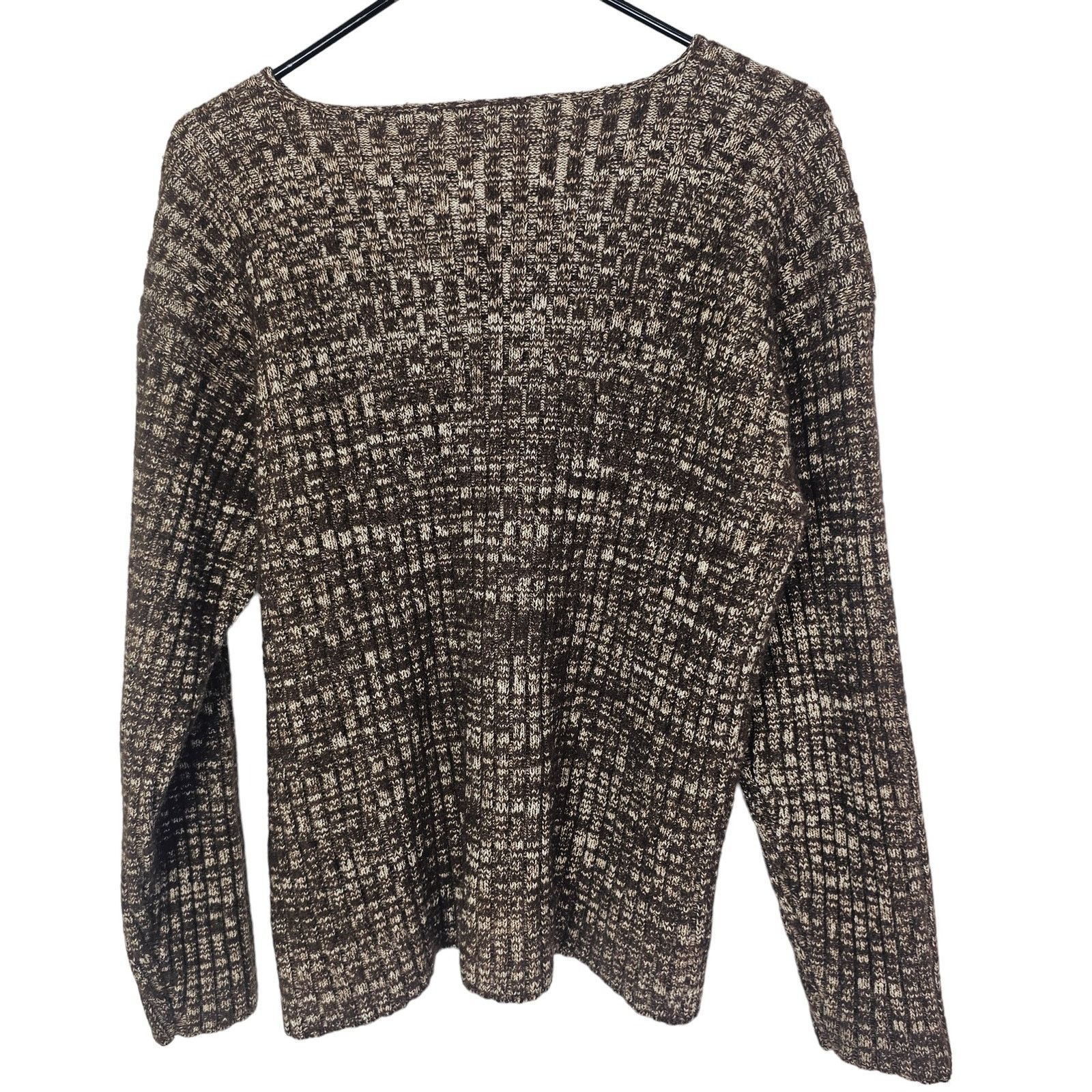 ECOALF Ecodragon Women Hemp Yak Hair Handloomed Marled Knit Sweater Size L / US 10 / IT 46 - 6 Thumbnail