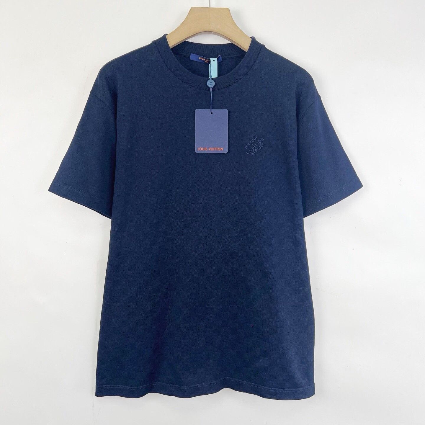 Louis Vuitton Louis Vuitton FW24 Deep Blue Embroidered Tee Size US M / EU 48-50 / 2 - 1 Thumbnail