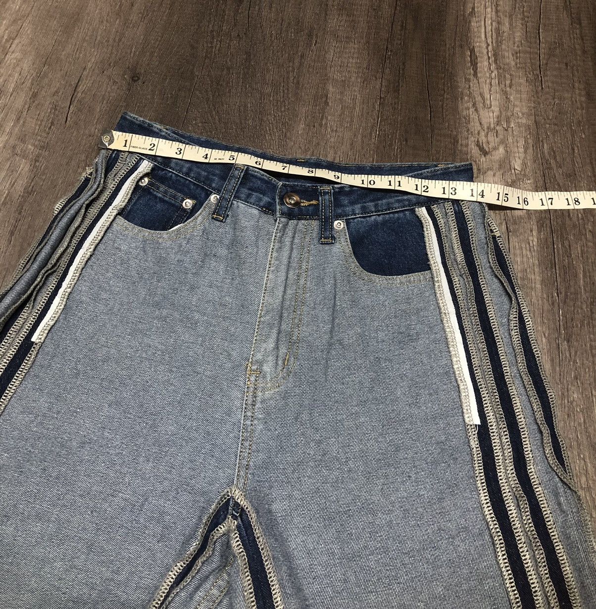 Japanese Brand me+em select Jeans Rare Design (unisex) Size US 28 / EU 44 - 7 Thumbnail