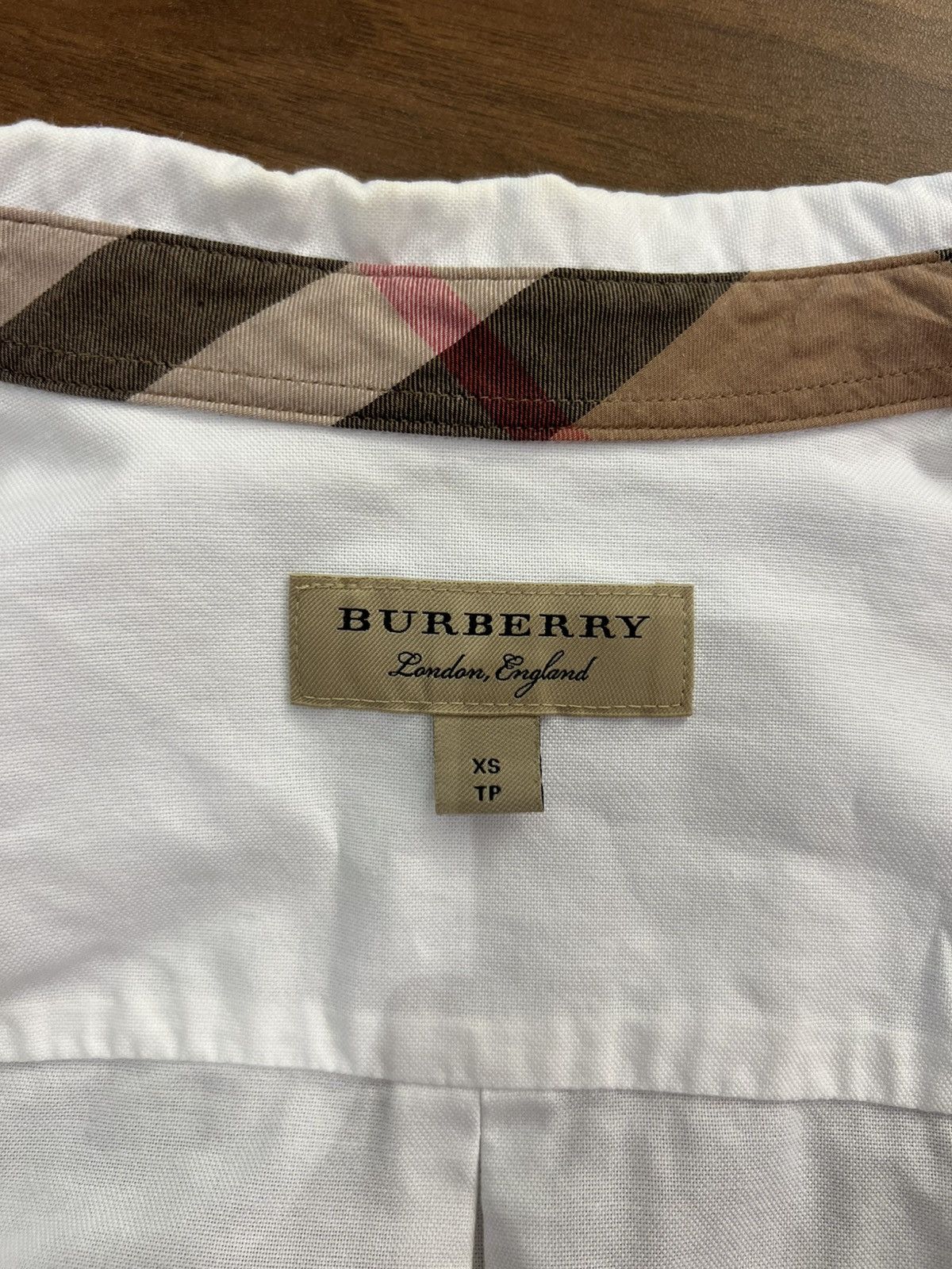 Burberry Burberry Women's White Cotton Button-Down Shirt Size XS / US 0-2 / IT 36-38 - 5 Thumbnail