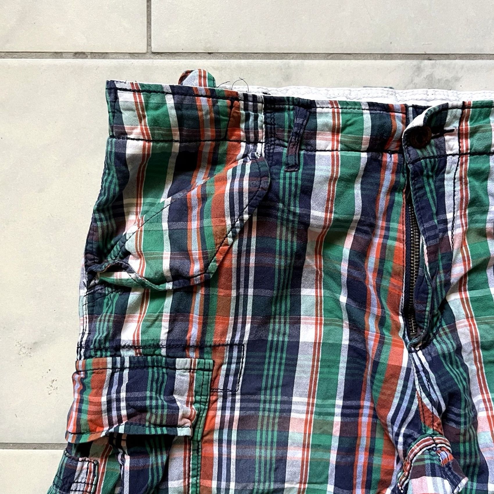 Polo Ralph Lauren Polo Ralph Lauren Cargo Shorts 36 Blue Green Mens Cotton Tennis Golf Cargo Pocket Plaid Multicolor Size US M / EU 48-50 / 2 - 3 Thumbnail