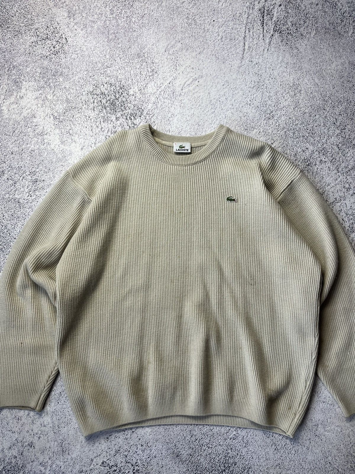 Lacoste Rare Vintage Lacoste Distressed Wool Knitted Sweater Y2K Size US M / EU 48-50 / 2 - 5 Thumbnail