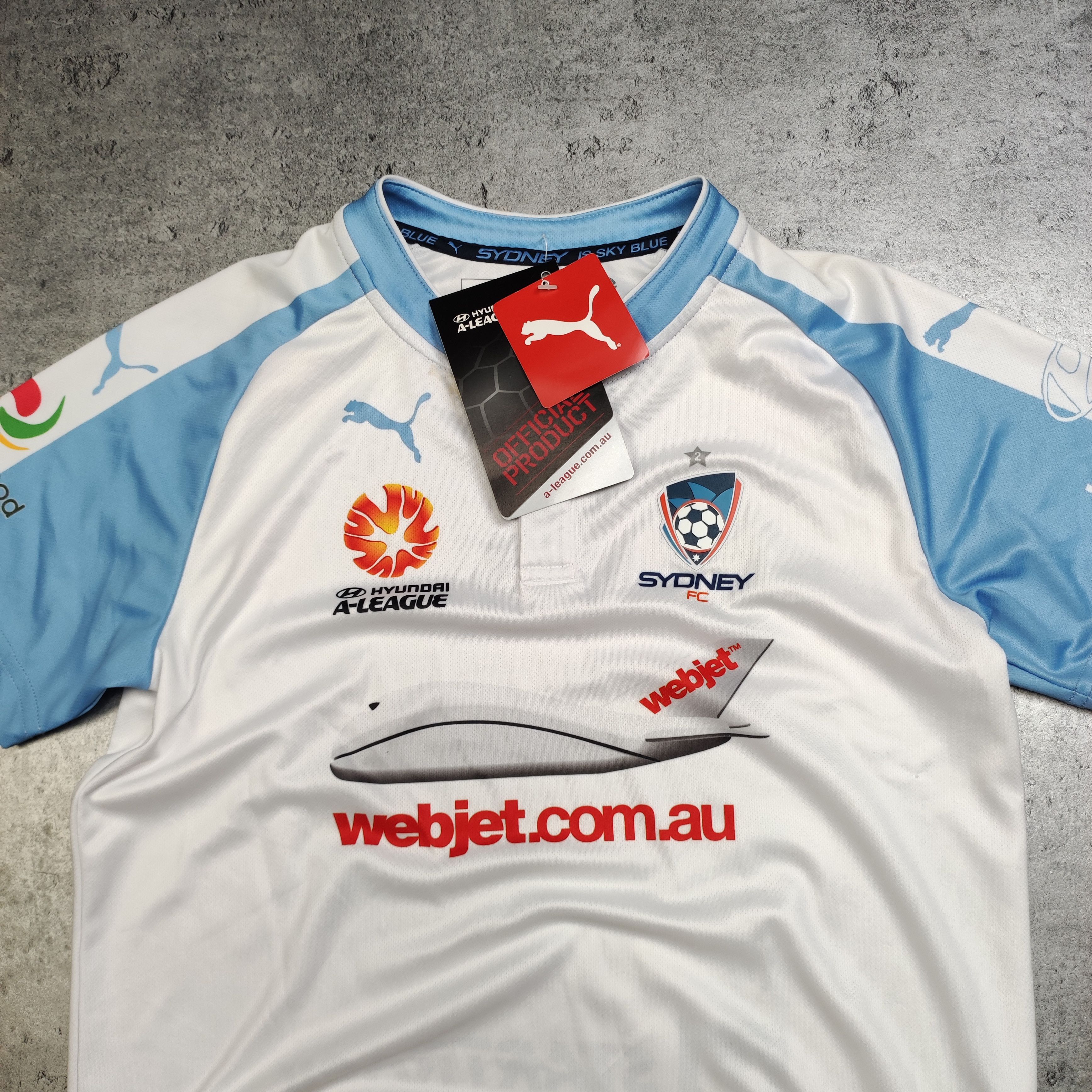 Vintage RARE Football Soccer Puma Sydney FC 16/17 Away Jersey Size US XS / EU 42 / 0 - 3 Thumbnail